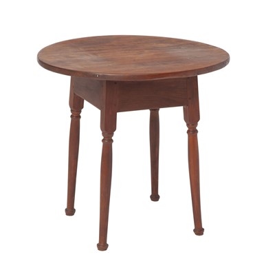Lot 229 - Red Stained Maple and Pine Tea Table