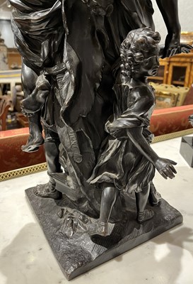 Lot 476 - French Patinated-Bronze Figural Group of Aeneas, Anchises and Ascanius