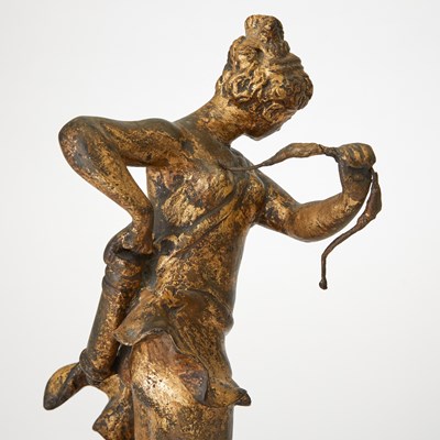 Lot 484 - Continental Gilt-Bronze Figure of Diana the Huntress