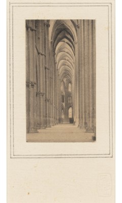 Lot 3061 - Frederick Henry Evans. Cathedral interior, detail of transept