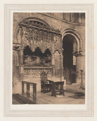Lot 3062 - Frederick Henry Evans. St. Bartholomew the Great, Prior Rohere's Tomb
