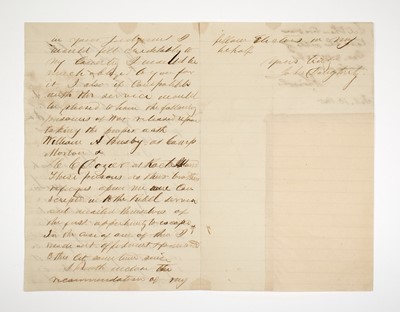 Lot 280 - President Lincoln discharges two Confederate prisoners