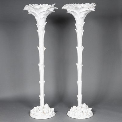Lot 534 - Pair of  Syrie Maugham Plaster Torcheres