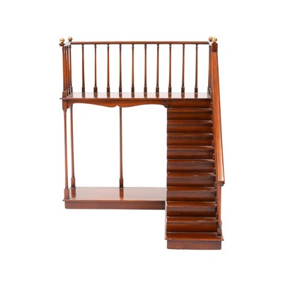 Lot 374 - Mahogany Model of a Staircase