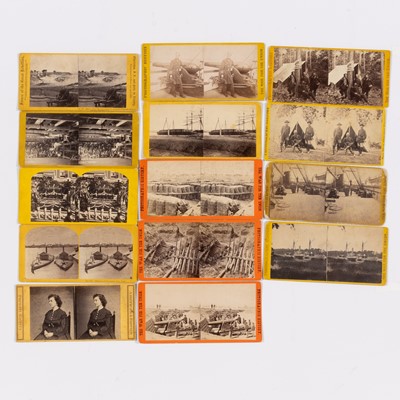 Lot 3014 - Rare unmounted Civil Wars stereo cards and others