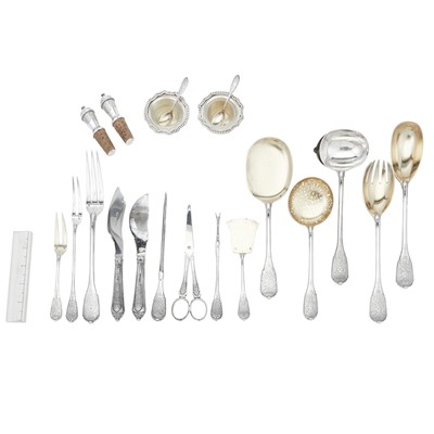 Lot 221 - Cardeilhac Sterling Silver "Chiseled Royal" Pattern Flatware Service