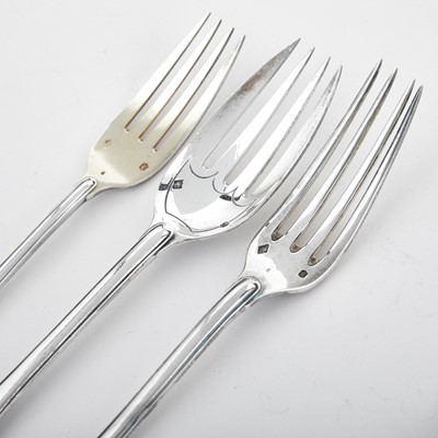 Lot 221 - Cardeilhac Sterling Silver "Chiseled Royal" Pattern Flatware Service