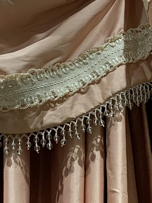 Lot 126 - Three Sets of Pink Curtains