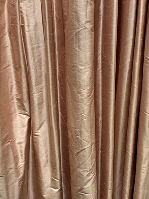Lot 126 - Three Sets of Pink Curtains