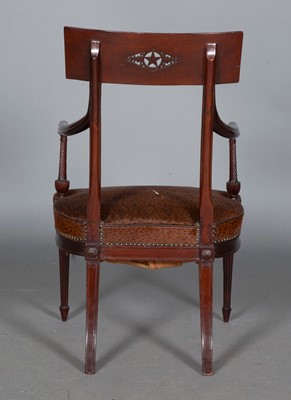 Lot 731 - Empire Mahogany Fauteuil