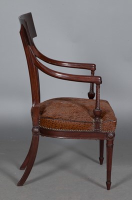 Lot 731 - Empire Mahogany Fauteuil