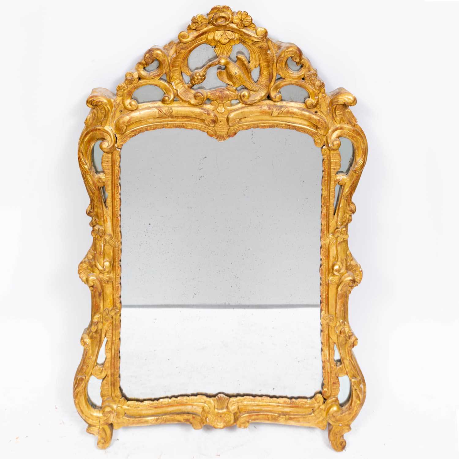 Lot 198 - Louis XV Style Carved Giltwood Mirror