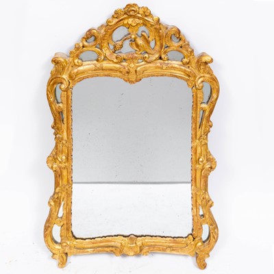 Lot 198 - Louis XV Style Carved Giltwood Mirror