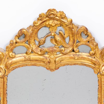 Lot 198 - Louis XV Style Carved Giltwood Mirror