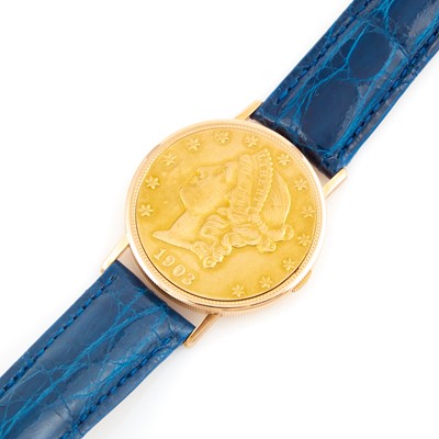 Lot 59 - Mans Gold Wrist Watch, Ulysse Nardin, 22K and 18K