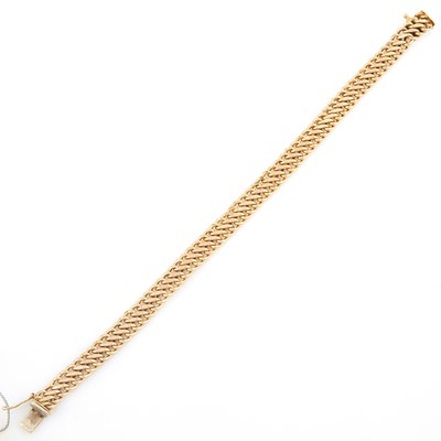 Lot 68 - Gold Flexible Bracelet, 14K 4 dwt.