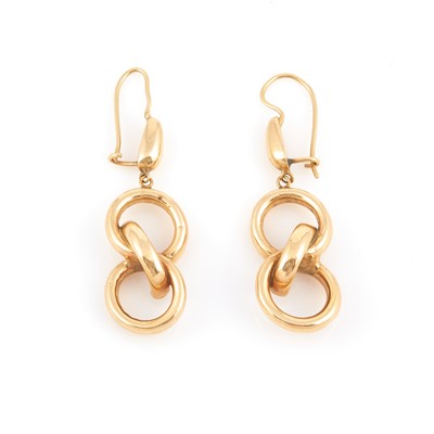 Lot 179 - Two Gold Earrings, 14K 4 dwt.