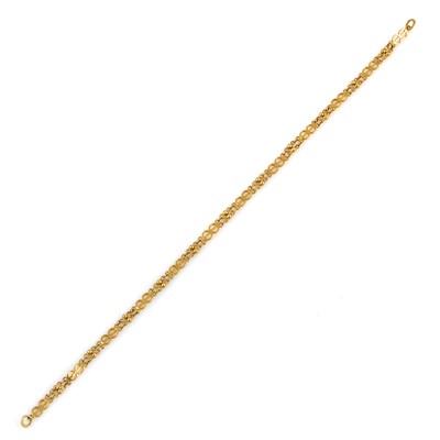 Lot 181 - Gold Flexible Bracelet, 22K 2 dwt., damaged