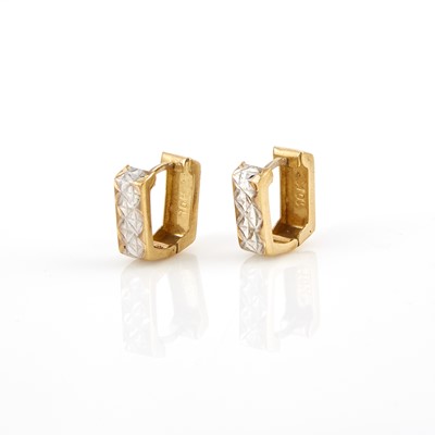 Lot 191 - Two Gold Earrings, 10K 1 dwt.