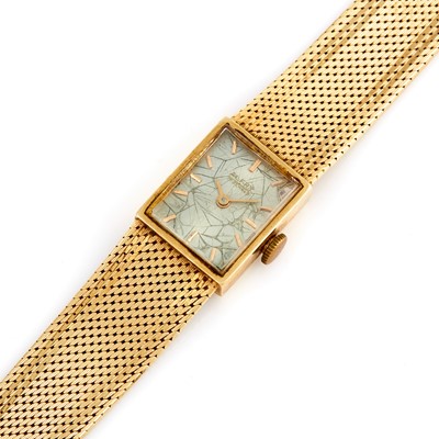 Lot 256 - Ladys Gold Bracelet Watch, 17 Jewels, Swiss, 14K 19 dwt. all