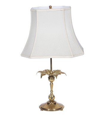 Lot 66 - Brass Floriform Lamp