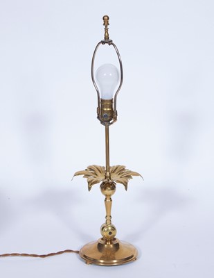 Lot 66 - Brass Floriform Lamp