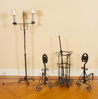 Lot 113 - Group of Wrought Iron Accessories