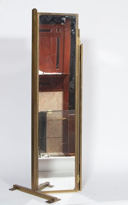 Lot 207 - Mirrored Three-Panel Metal Screen