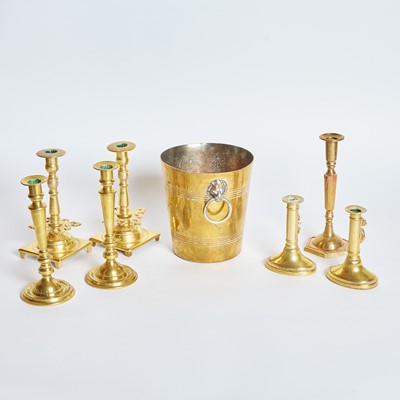Lot 58 - Group of Eight Brass Table Articles