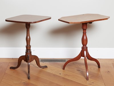 Lot 155 - Two Federal Wood Tripod Stands