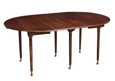 Lot 181 - French Brass-Mounted Mahogany Extension Dining Table