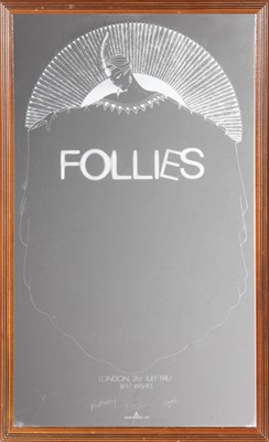 Lot 80 - Follies Mirror Presented to Stephen Sondheim to Commemorate the London Premiere