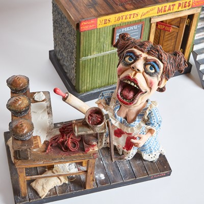 Lot 284 - An artist's three-dimensional caricature of Sweeney Todd characters