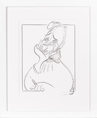 Lot 3 - Two Caricatures of Stephen Sondheim by Clive Francis