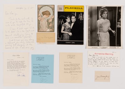 Lot 5062 - An autograph Collection including Joan Crawford, Ethel Barrymore, Laurence Olivier, etc.