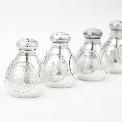 Lot 145 - Shreve & Co. Novelty Sterling Silver Salt and Pepper Set