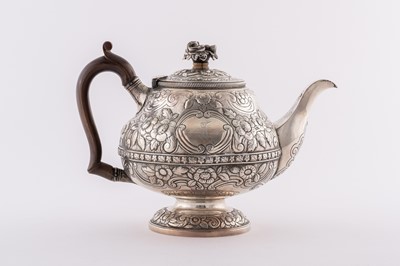 Lot 1110 - George III Sterling Silver Teapot