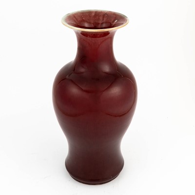 Lot 242 - Two Chinese Flambé Glazed Porcelain Vase and Jar