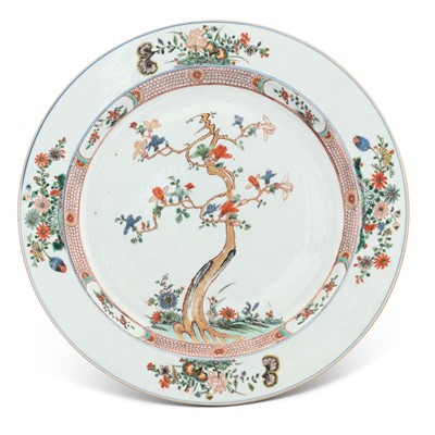 Lot 186 - A Chinese Enameled Porcelain Charger