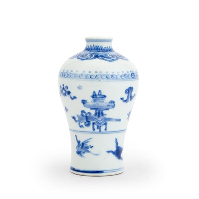 Lot 182 - A Chinese Blue and White Porcelain Meiping Vase