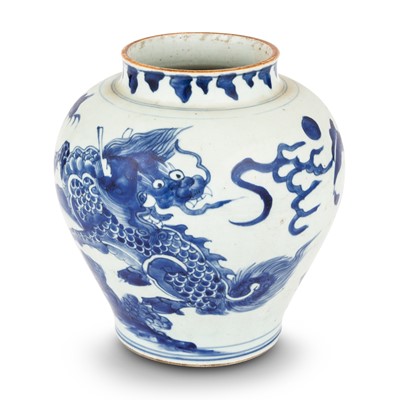 Lot 177 - A Chinese Blue and White Porcelain Jar