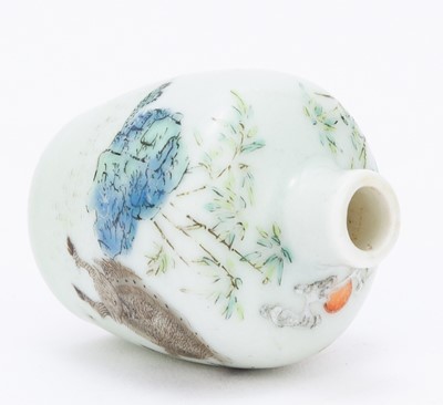 Lot 8 - A Chinese Enameled Porcelain Snuff Bottle
