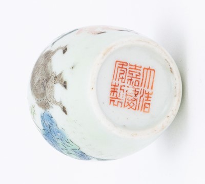 Lot 8 - A Chinese Enameled Porcelain Snuff Bottle