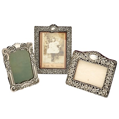 Lot 196 - Three English Sterling Silver Picture Frames