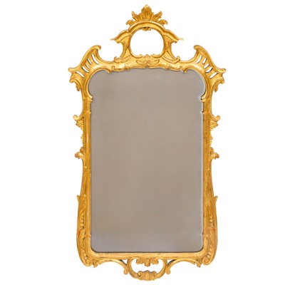 Lot 318 - Rococo Style Giltwood Mirror