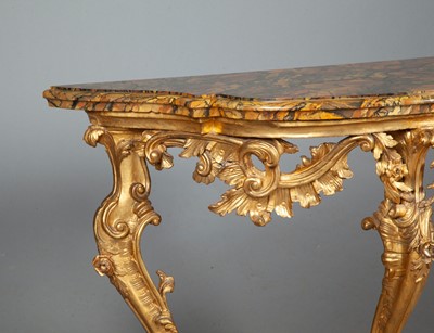 Lot 659 - Pair of Italian Giltwood Consoles