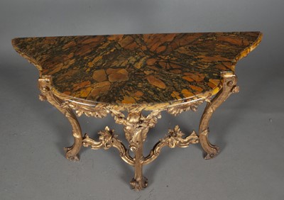 Lot 659 - Pair of Italian Giltwood Consoles