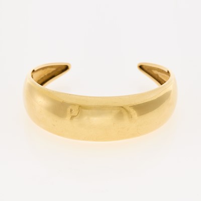 Lot 1025 - Gold Cuff Bangle Bracelet