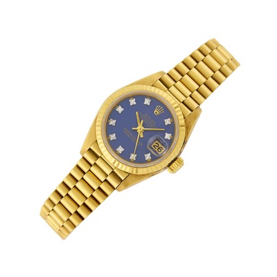 Lot 30 - Rolex Gold and Diamond 'DateJust' Wristwatch, Ref. 69178