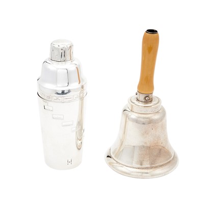 Lot 220 - Two Novelty Silver Plated Cocktail Shakers